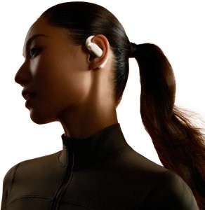 SHOKZ OpenFit 2 wireless earbud headphones, beige 5