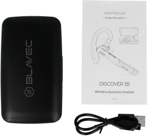 Blavec Słuchawka Bluetooth Discover 55 + power bank (BHDI55-B) czarna 7