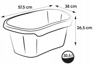 LAUNDRY TUB 30.5L NORDIC GREY 4