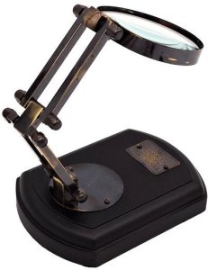 Lupa na drewnianej podstawie z możliwością regulacji  MFS312/4 2