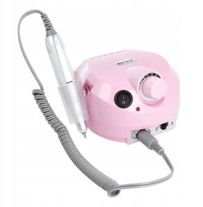 Profesjonalna maszyna do manicure frezarka do paznokci MJ120 różowa 1
