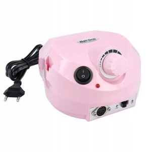 Profesjonalna maszyna do manicure frezarka do paznokci MJ120 różowa 2