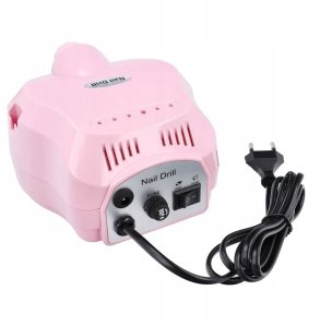 Profesjonalna maszyna do manicure frezarka do paznokci MJ120 różowa 3