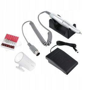 Profesjonalna maszyna do manicure frezarka do paznokci MJ120 różowa 8