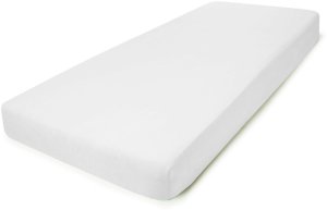 Satin fitted sheet CREYA STRIPE, white, 180 x 200 + 25 cm, 100% cotton 1