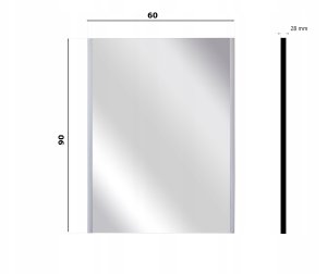 MIRROR MASTERJERO WITH LIGHT LED 60X80 3