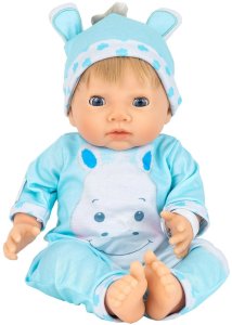 Tiny Treasure Blond haired Doll Hippo outfit 1