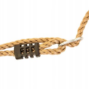 Drewniane Siedzisko Huśtawka na Plac Zabaw 38 cm pasy do zawieszenia zestaw 13