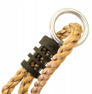 Drewniane Siedzisko Huśtawka na Plac Zabaw 38 cm pasy do zawieszenia zestaw 14