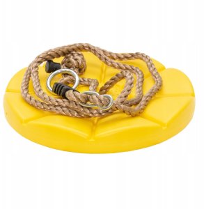 Huśtawka Linowa Siedzisko Kwiatek Żółte 27,5 cm 3