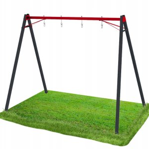 Plum Podwójny Stelaż do Huśtawki Metalowy Bocianie Gniazdo + 2 Huśtawki 2