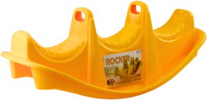 Bujak Trzyosobowy Rocker Pies Kołyska Naklejki Żółty 1