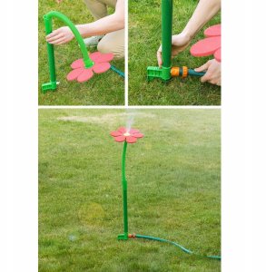 Szalona Stokrotka Opryskiwacz Zabawka Ogrodowa Różowa 5