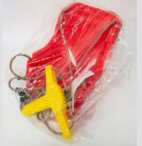 Huśtawka Just Fun Siedzisko Kubełkowe do Huśtawki Czerwone Wysokie Oparcie + pasy 14