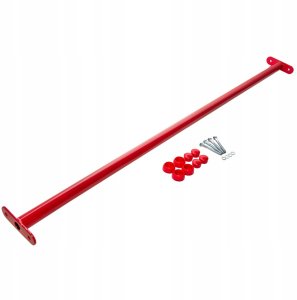 Drążek Metalowy na Plac Zabaw Długi 125cm czerwony do podciągania bujania 2