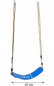 Niebieskie siedzisko elastyczne dla dzieci 67 cm obejmy kwadratowe zestaw 3