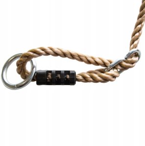 Huśtawka Linowa Ogrodowa Siedzisko Kwiatek Pomarańczowe Obejma Okrągła 10