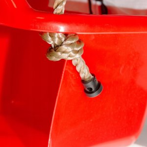 Siedzisko kubełkowe do huśtawki dla dzieci czerwone 14