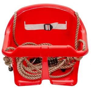 Siedzisko kubełkowe do huśtawki dla dzieci czerwone 6