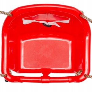 Siedzisko kubełkowe do huśtawki dla dzieci czerwone 10