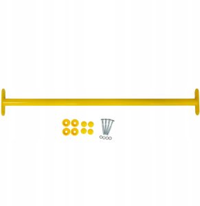 Drążek Metalowy Żółty 90cm Uchwyt do podciągania 5
