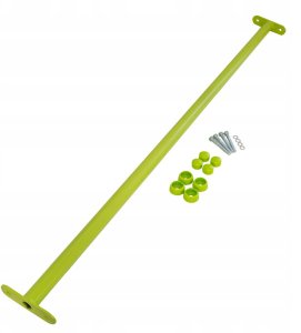 Drążek Metalowy na Plac zabaw Limonkowy Długi 125 cm do podciągania 3