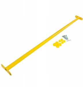 Drążek Metalowy na Plac zabaw Żółty Długi 125 cm do podciągania 2