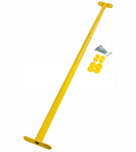 Drążek Metalowy na Plac zabaw Żółty Długi 125 cm do podciągania 3