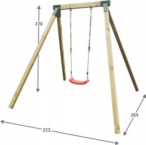 Huśtawka pojedyncza HEKTOR sosna impregnowana 2