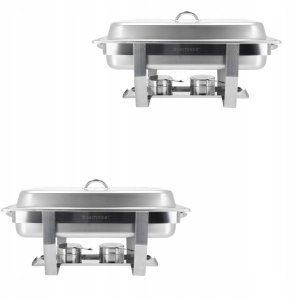 Podgrzewacz gastronomiczny GN 1/1, 9 l, 605x370x240 mm - 2 szt. | TECHNICA, Silver Line 2