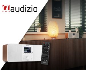 Radioodtwarzacz Audizio Radio stereo Genua DAB+ BT białe one size 14