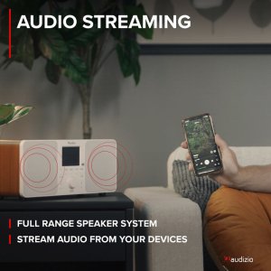 Radioodtwarzacz Audizio Radio stereo Genua DAB+ BT białe one size 17