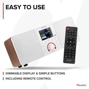 Radioodtwarzacz Audizio Radio stereo Genua DAB+ BT białe one size 19