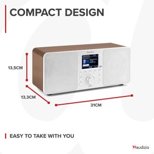 Radioodtwarzacz Audizio Radio stereo Genua DAB+ BT białe one size 20