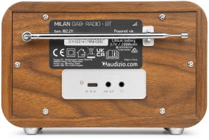 Radioodtwarzacz Audizio Radio Milan DAB+ z baterią w kolorze srebrnym one size 8