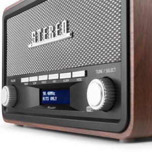 Radioodtwarzacz Audizio Przenośne radio Foggia stereo z budzikiem DAB+ FM- 50W - Szary one size 6