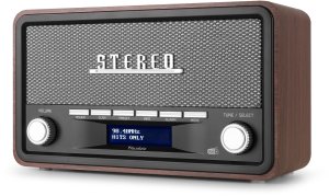 Radioodtwarzacz Audizio Przenośne radio Foggia stereo z budzikiem DAB+ FM- 50W - Szary one size 8