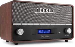 Radioodtwarzacz Audizio Przenośne radio stereo z budzikiem Corno DAB+ FM BT szary one size 10