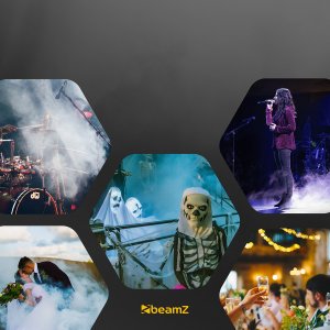 Wytwornica dymu z efektem LED RGB S553L Beamz one size 13