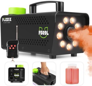 Wytwornica dymu F509L z efektem LED RGB Fuzzix+ płyn gratis one size 1