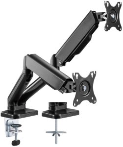 Statyw ramię do monitora 17- 32 podwójny na dwa ekrany Audizio MAD20G czarny one size 5