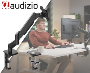 Audizio Pojedyncze Ramię do monitora na sprężynie gazowej 17"-32" CMA10G Audizio one size 2