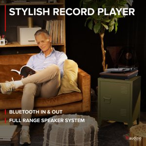 Gramofon Audizio RP112L z wejściem/wyjściem BT, jasne drewno one size 14