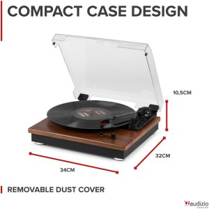 Gramofon Audizio RP112L z wejściem/wyjściem BT, jasne drewno one size 21