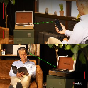 Gramofon Audizio Gramofon w walizce RP119 złoty one size 15