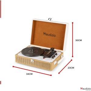 Gramofon Audizio Gramofon w walizce RP119 złoty one size 16