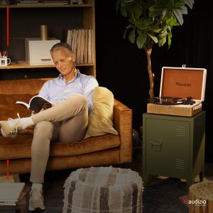 Gramofon Audizio Gramofon w walizce RP119 złoty one size 23