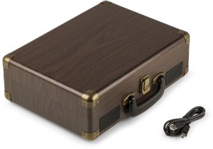Gramofon w walizce RP114W Audizio brązowy one size 14