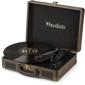 Gramofon w walizce RP114W Audizio brązowy one size 7