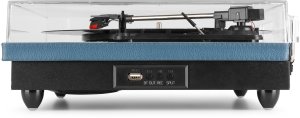 Gramofon Audizio Gramofon RP113D wejście/wyjście BT niebieski+ winyl one size 12